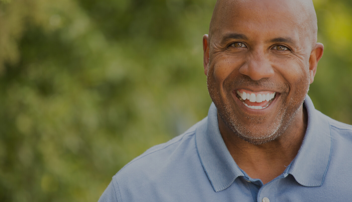 Older man with healthy smile