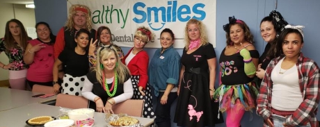 Healthy Smiles Dental Care of Barton City team members in costumes