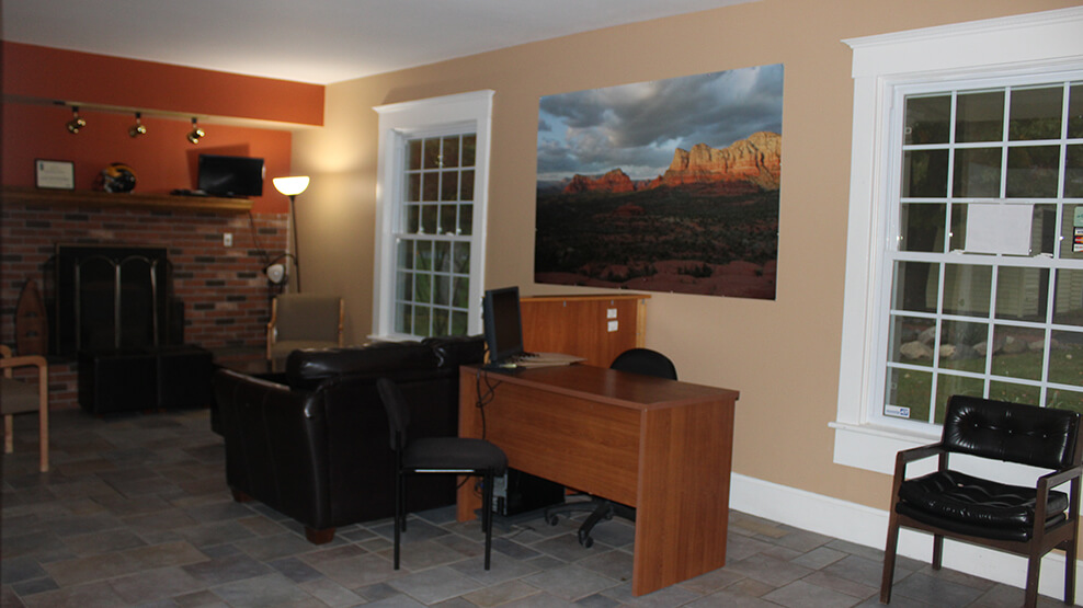 Dental office reception desk