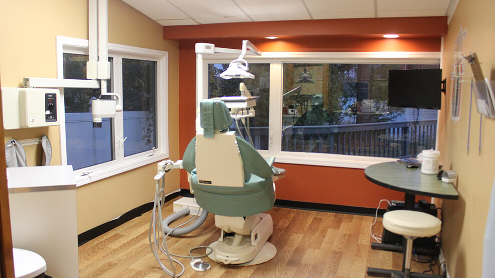 Dental office treatment room