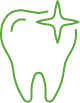 Large animated tooth with sparkle