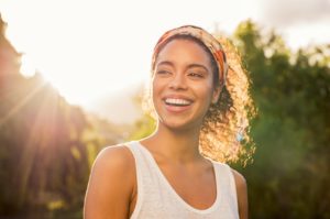 a person showing off their smile